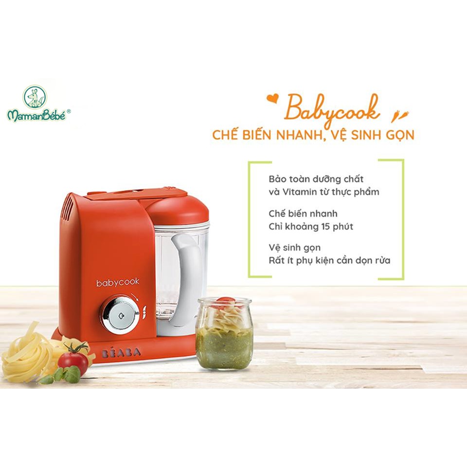 Máy Hấp Xay Đôi Babycook Duo Ghi Cloud Béaba