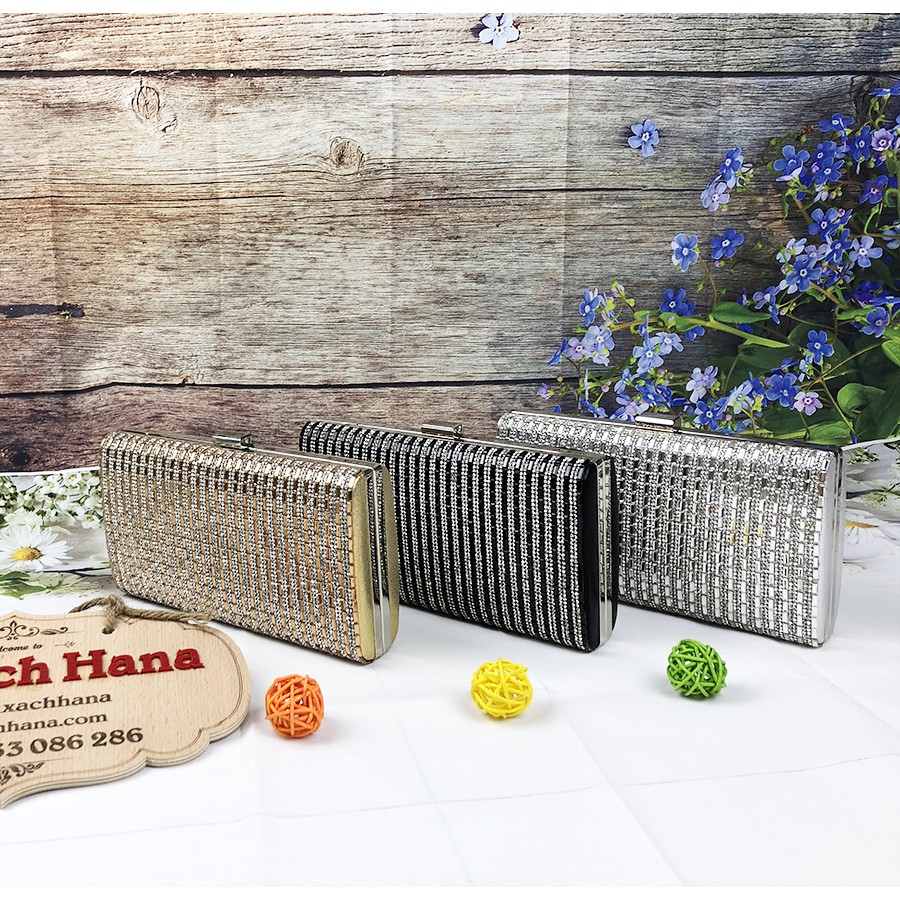Ví dự tiệc cầm tay đính đá sang trọng N601(295) | BigBuy360 - bigbuy360.vn