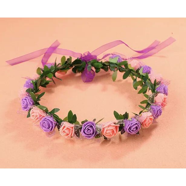 Hoa xốp trang trí vòng hoa