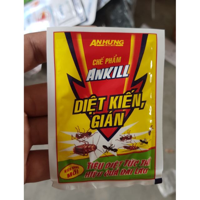 [Ảnh thật]  50 gói thuốc diệt kiến AnKill , thuốc diệt gián sinh học dạng gói hiệu quả ngay khi sử dụng.
