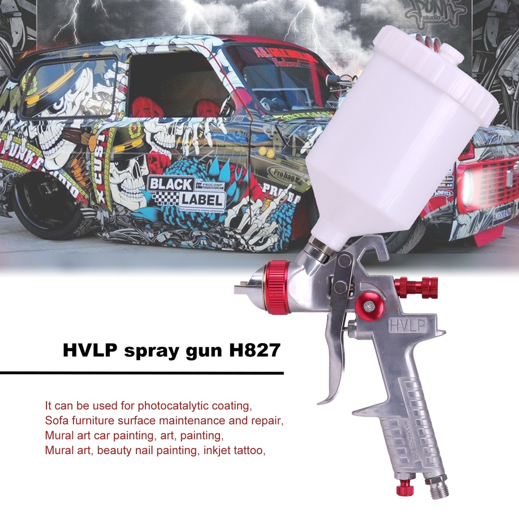 Bộ súng phun sơn xe hơi chuyên nghiệp 1.4/1.7/2.0mm 600ml kèm phụ kiện