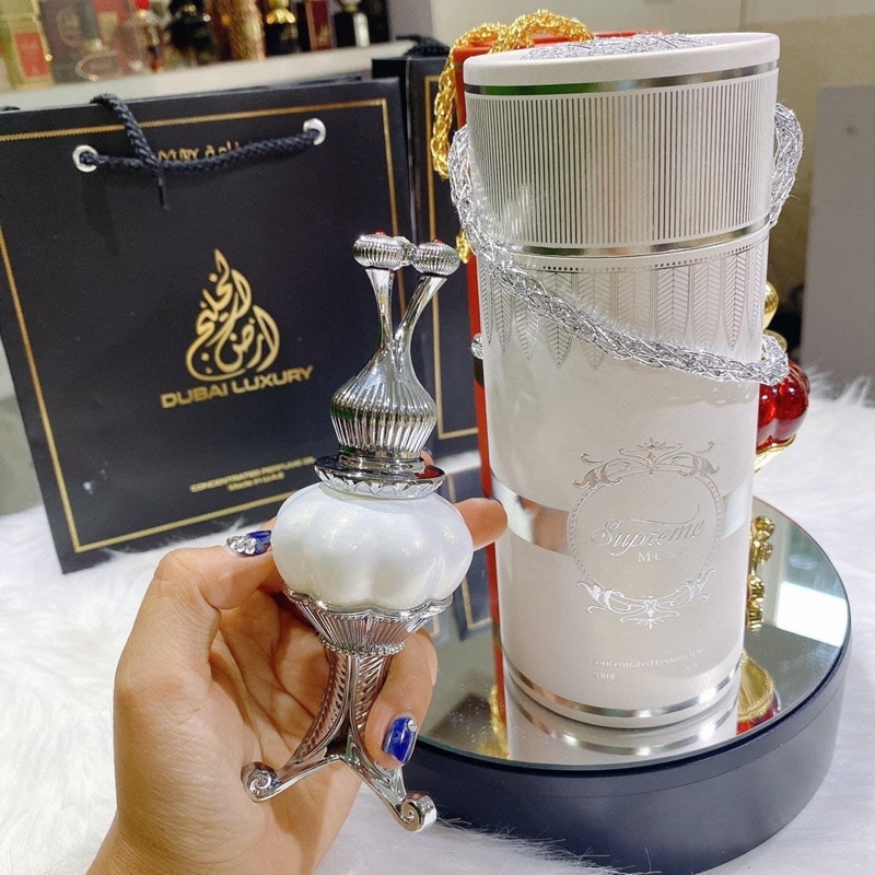 Tinh dầu Dubai Supreme musk- nước hoa nữ ngọt ngào lương hương lâu 24h