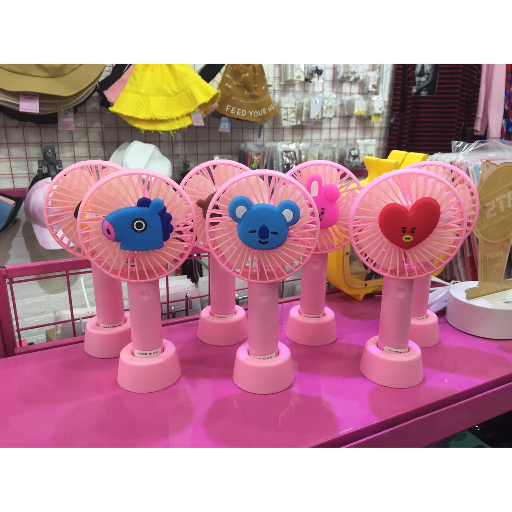 Quạt đứng tích điện quạt BT21 fan có đế quạt điện