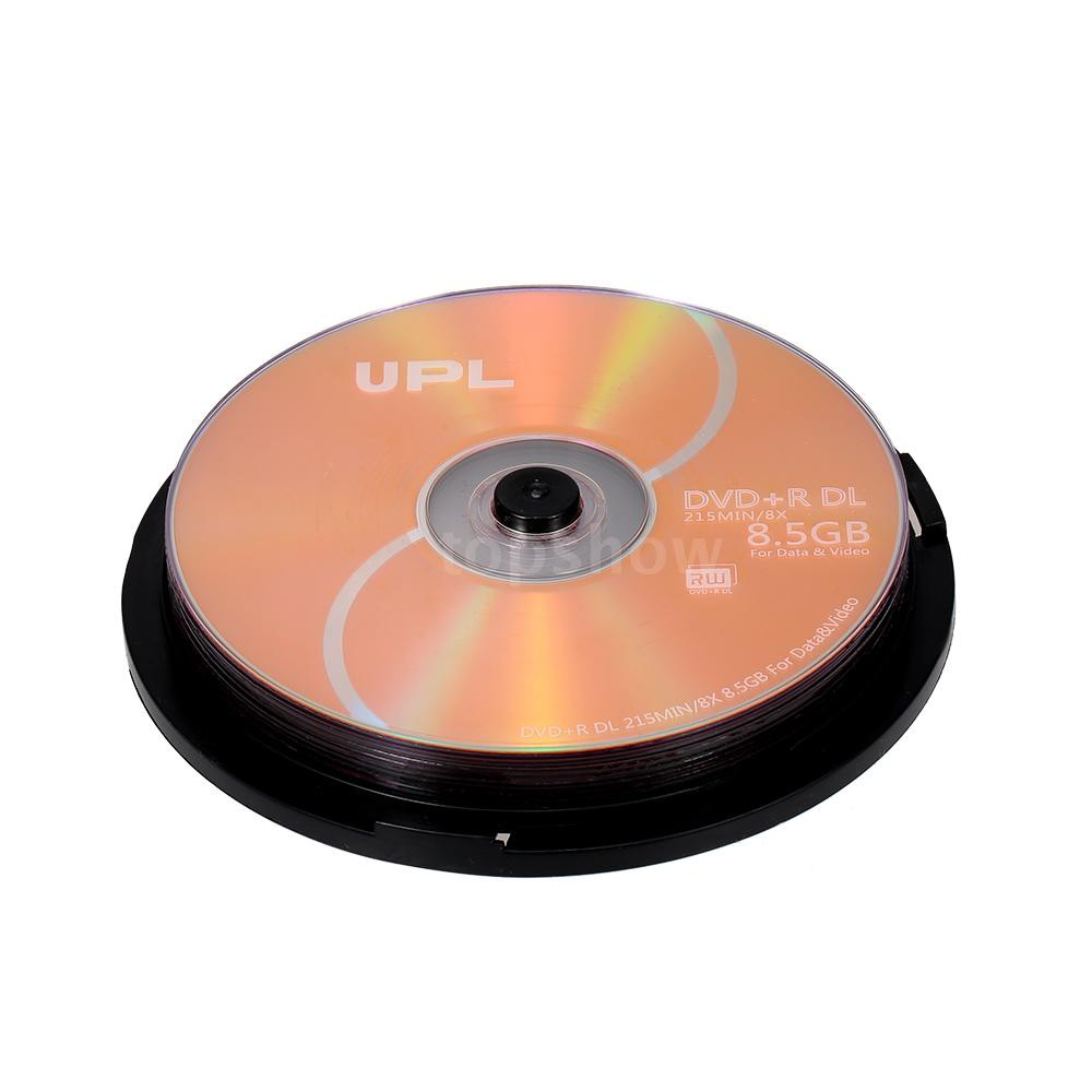 Bộ 10 Đĩa Dvd Trắng 215min 8x Dvd + R Dl 8.5gb