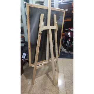 Bảng menu đen khung gỗ 80 x 120cm (Kèm quà tặng)