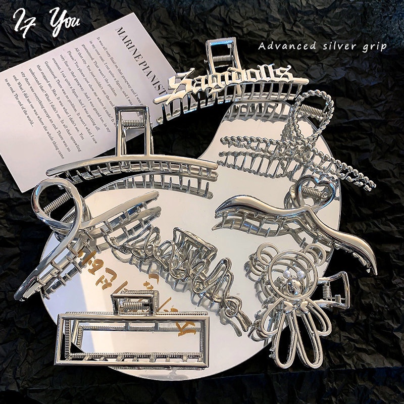 Kẹp tóc AY đính ngọc trai giả phong cách Hàn Quốc thời trang dành cho nữ