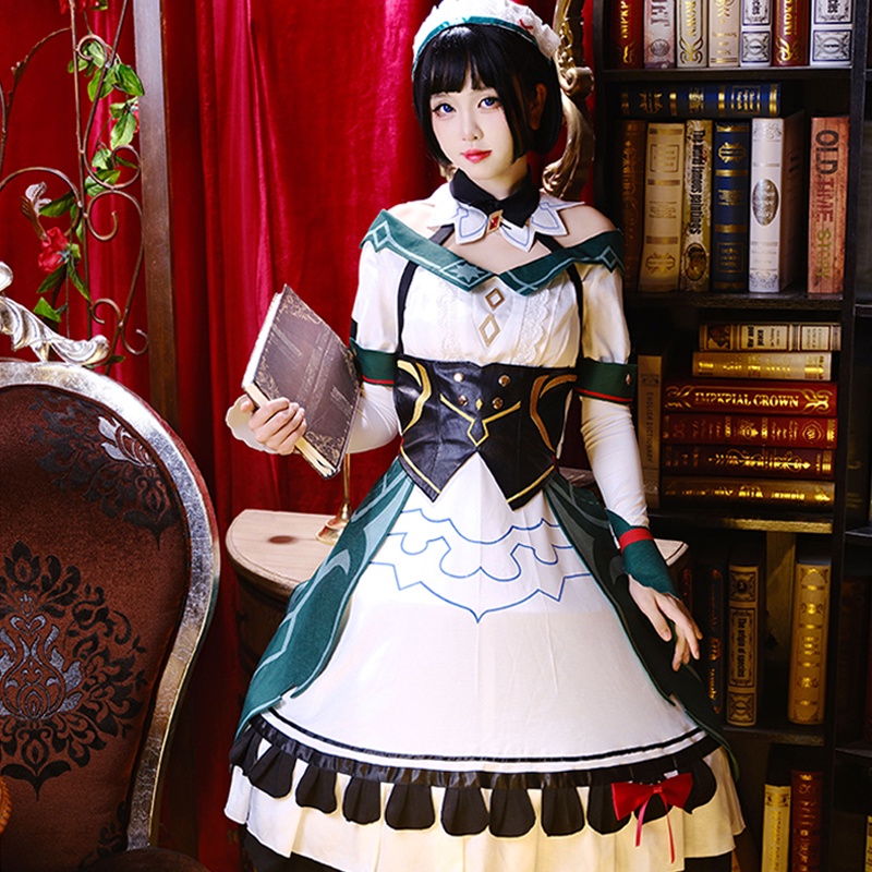 Genshin Impact Katheryne Cosplay Wig Halloween Carnival Party Props Comic Con girl gift