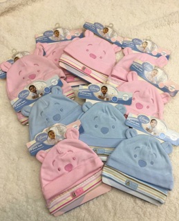 Mũ cotton ( set 2c) cho bé sơ sinh