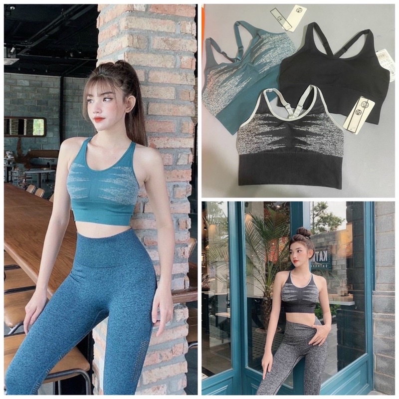 Bra Tập Gym Yoga 2 Dây Mã 117 Hàng Nhập Cao Cấp, Hoạ Tiết Trên Áo Đẹp Lạ Mắt