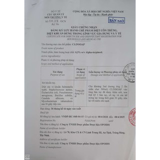 Nước rửa tay sát khuẩn Clinsoap 500ml