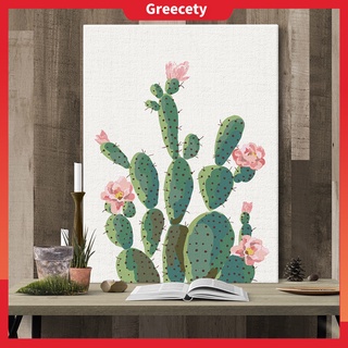 Tranh canvas in họa tiết xương rồng trang trí nội thất gia đình