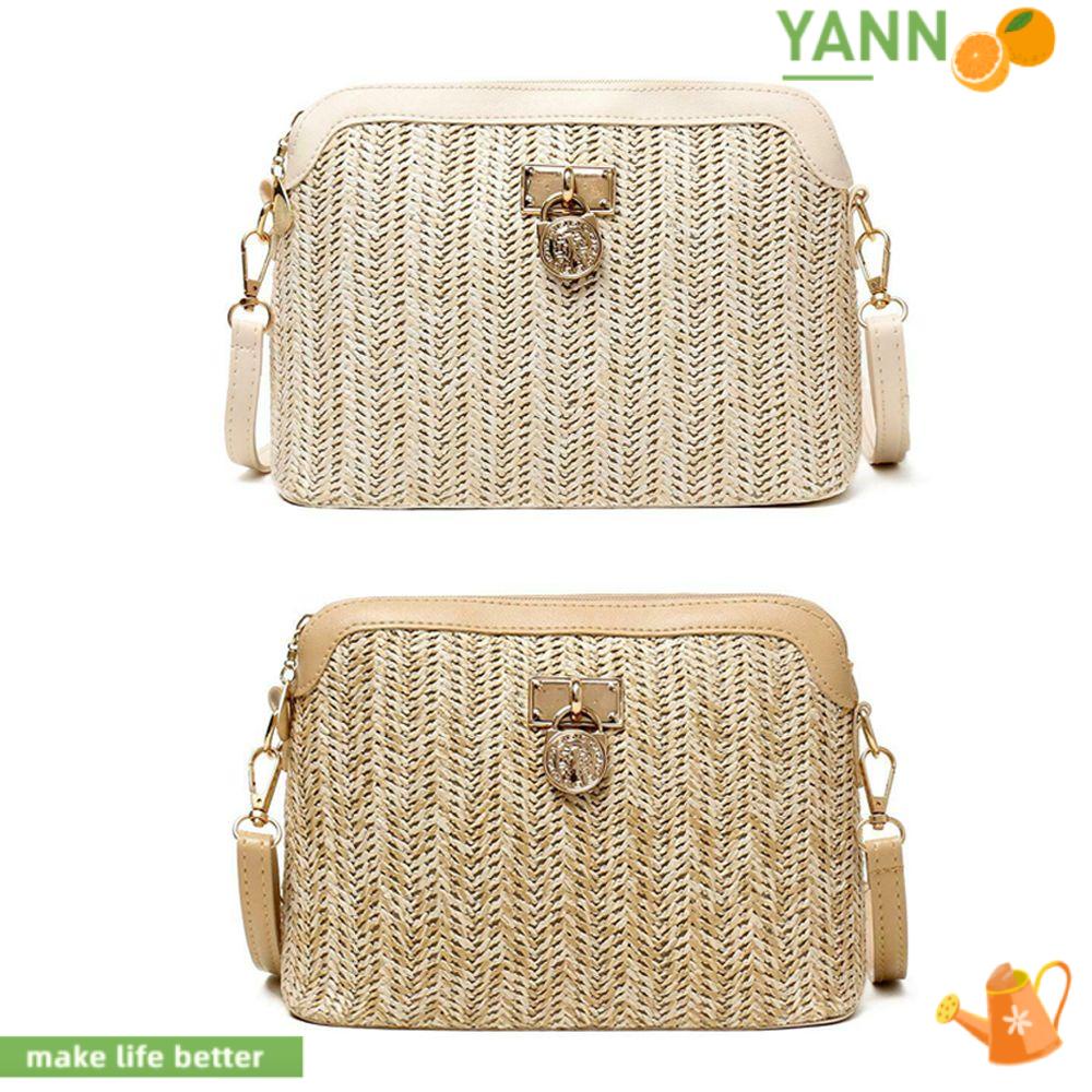 Túi cói Vai Bằng Rơm Nhiều Màu Sắc Thời Trang Sành Điệu Cho Nữ