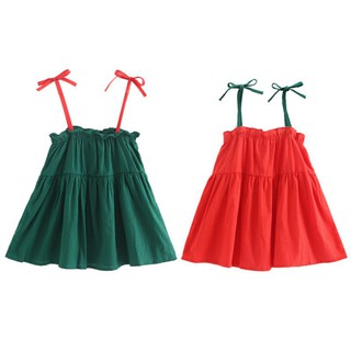 Đầm cotton 2 dây dễ thương cho bé (2-7 tuổi)