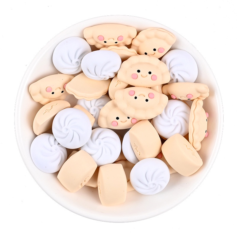 Charm Bánh Bao, Bánh Gối Trang Trí Slime, Ốp Điện Thoại, Bình Nước,...