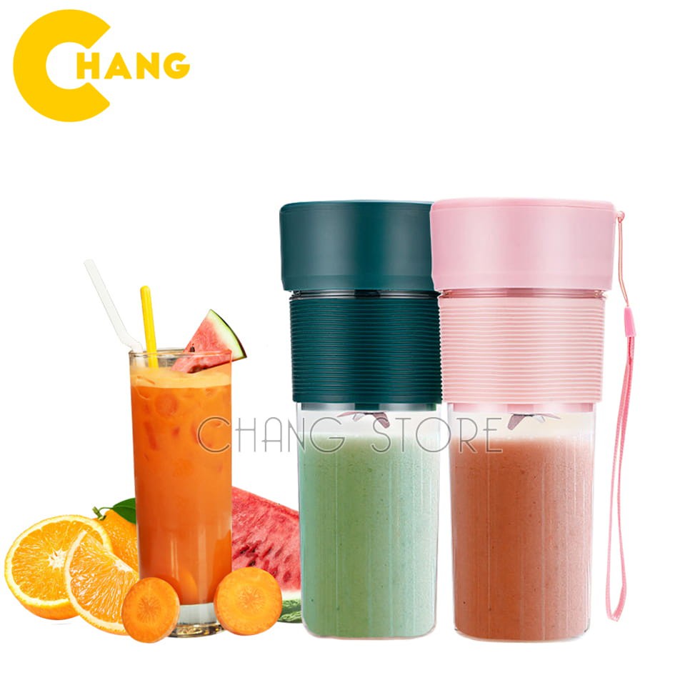 Máy Xay Sinh Tố Cầm Tay Mini Portable JB Hàng Nhập Khẩu 300ML, Cốc xay sinh tố hoa quả cao cấp, tiện lợi