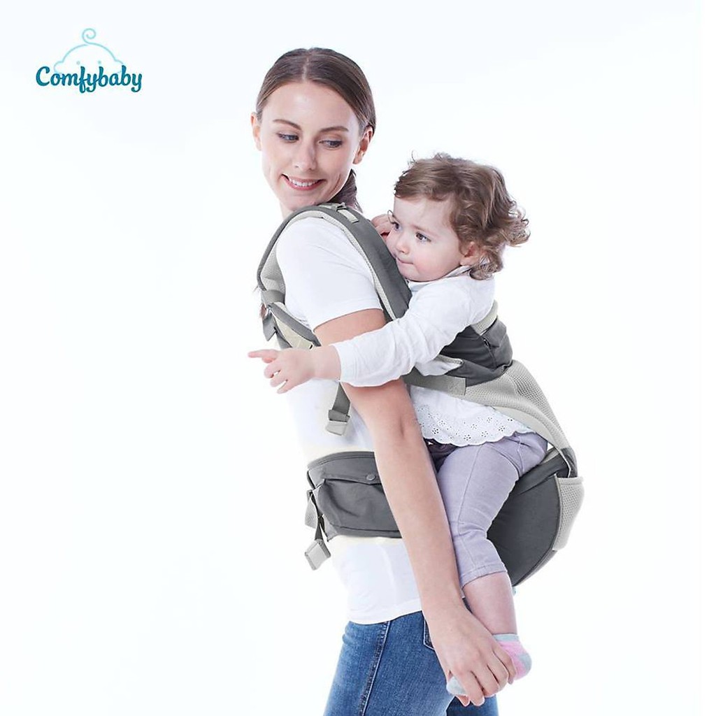 Địu ngồi cao cấp 4 tư thế 2 trong 1 Comfybaby CF818 - Hàng loại tốt