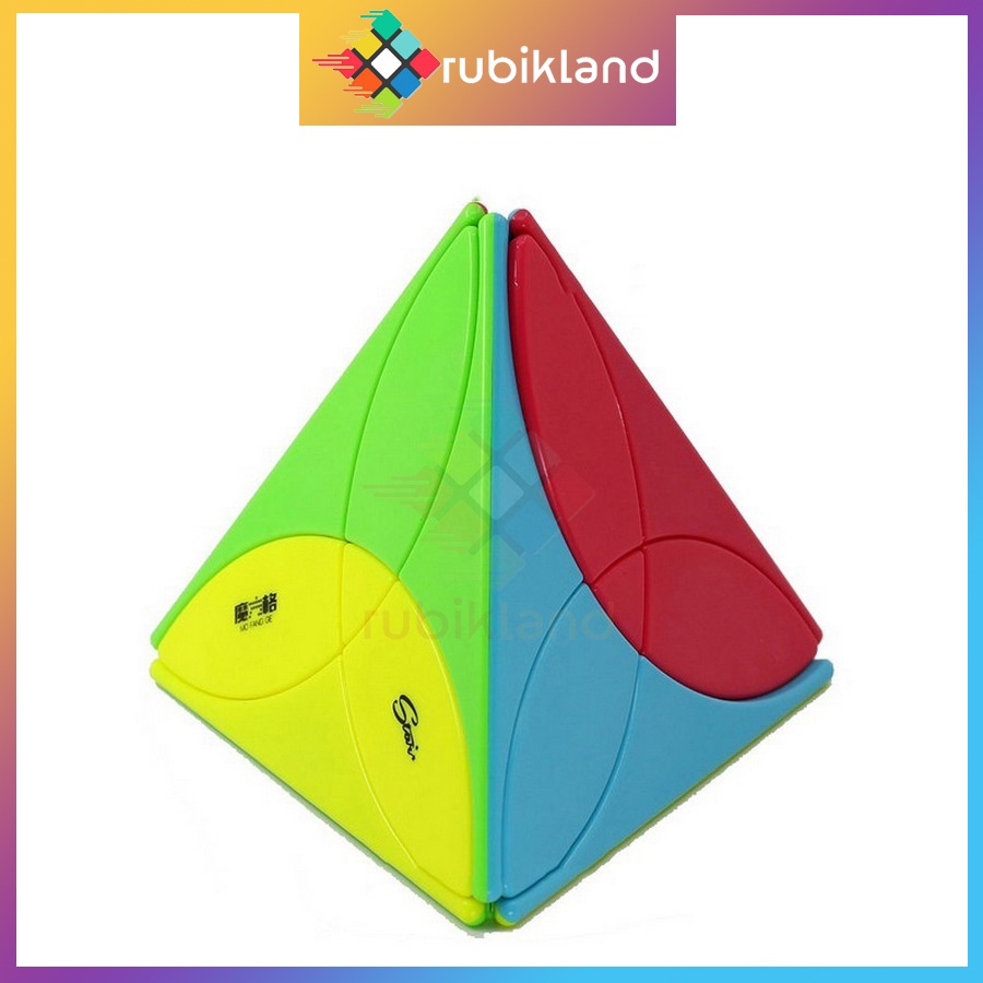 Rubik Biến Thể QiYi Clover Pyraminx Stickerless Rubic Biến Thể Pyraminx Đồ Chơi Trí Tuệ Trẻ Em