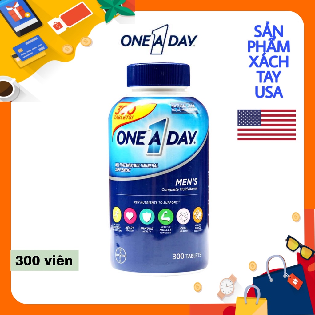 Vitamin dành cho nam One A Day Men’s Multivitamin 300 viên