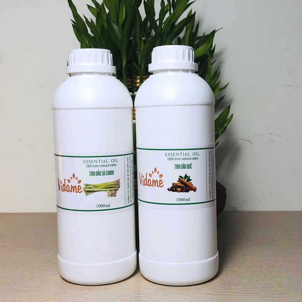 (1 Lít) Tinh Dầu Giá Sỉ VIDAME, Nhiều Mùi - Hàng Chính Hãng, sả chanh, quế, bạc hà, tràm, hoa lài, hoa hồng, xã chanh