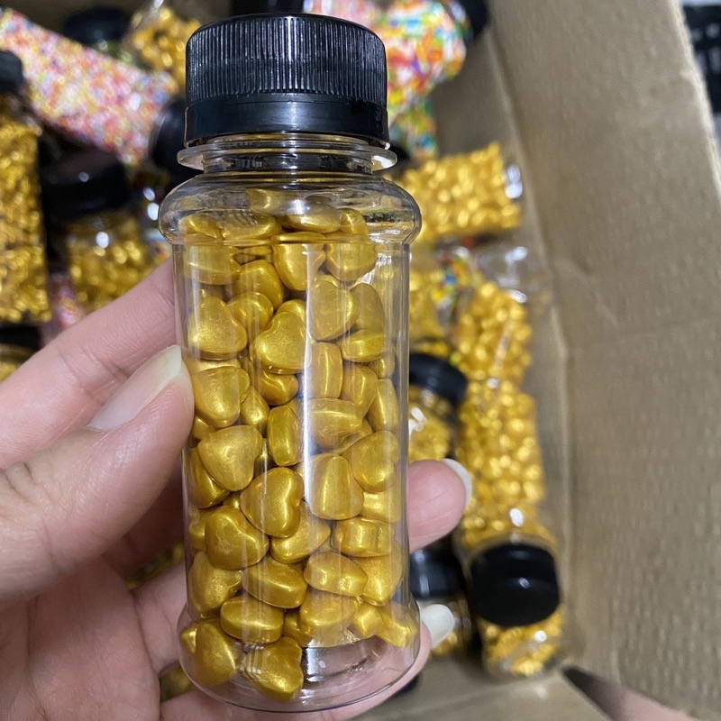 Kẹo trang trí hạt màu sắc 100g