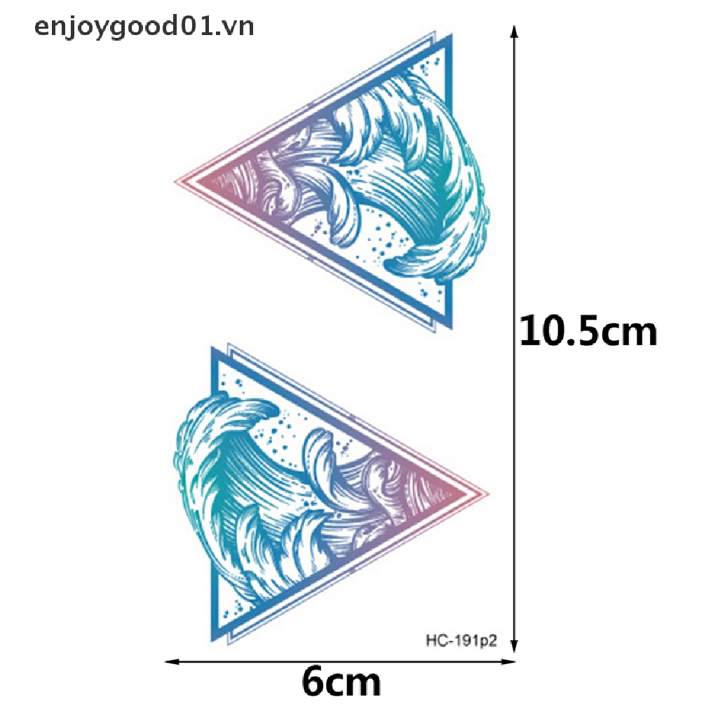 Hình dán giả xăm núi mặt trăng hành tinh sinh thái học Halloween