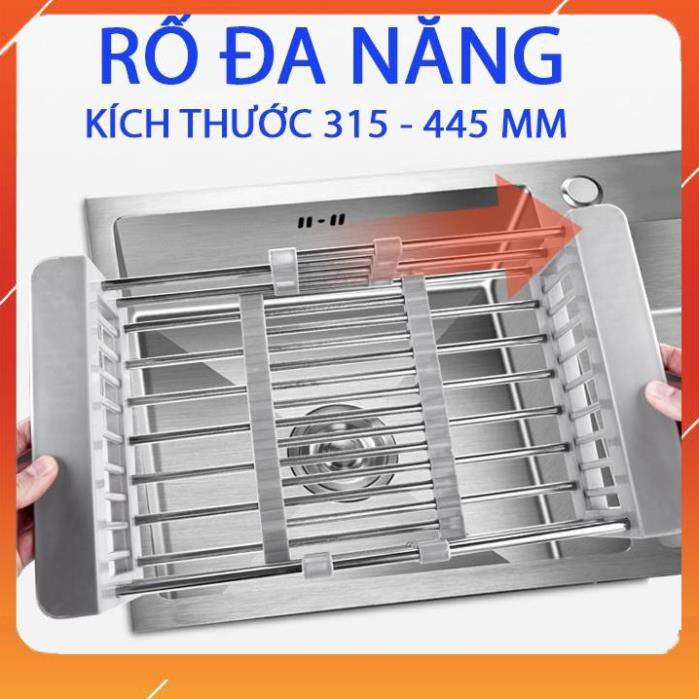 GIÁ INOX ĐỂ CHẬU RỬA BÁT - RỔ GÁC BỒN RỬA CHÉN ĐA NĂNG (MSP BEP5979)