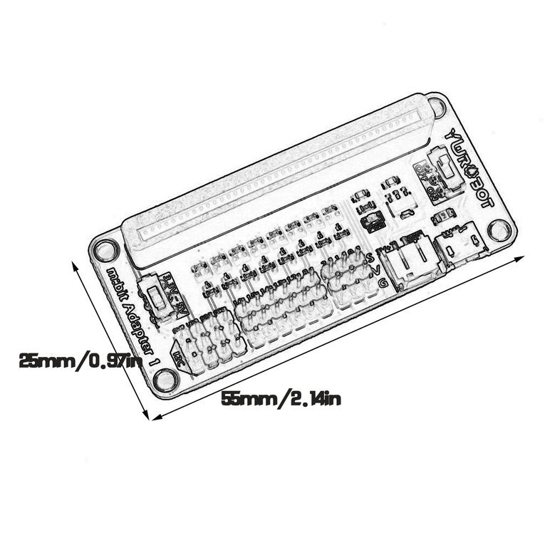 Bảng Mạch Mở Rộng 3.3v 5v I2C Cho Bbc Micro: Bit Microbit