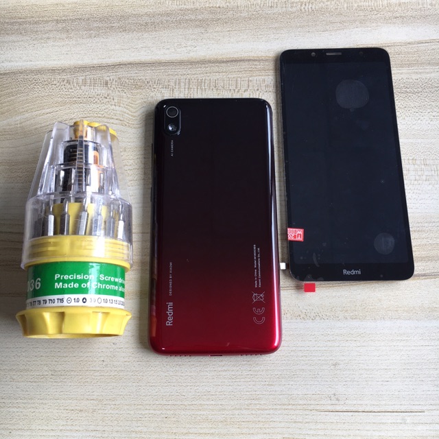 Combo Bộ Vỏ Sườn + Màn Hình Redmi 7A Zin Hàng Cao Cấp ( Tặng bộ vít đa năng)