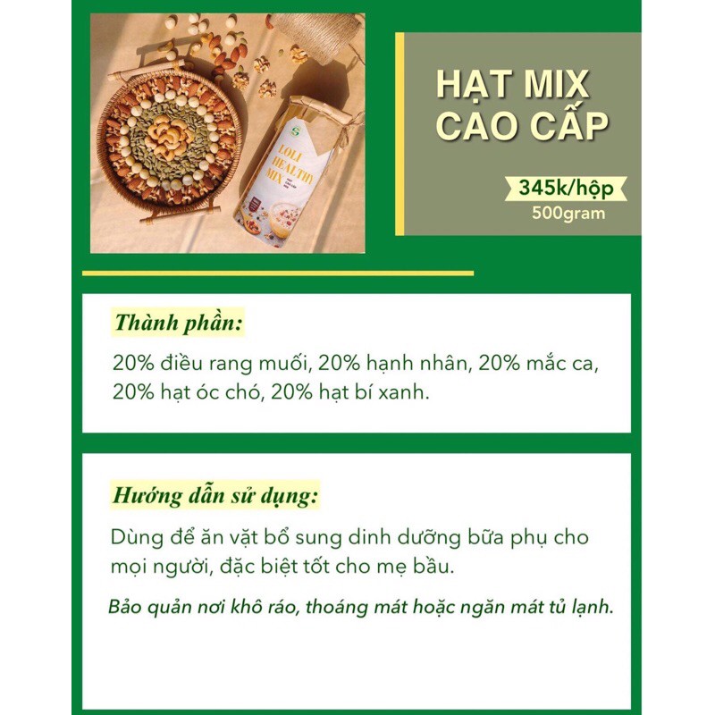 [TIẾT KIỆM] Combo ngũ cốc mẹ bầu và hạt mix bổ sung nhiều dinh dưỡng tốt cho mẹ và bé lolifood