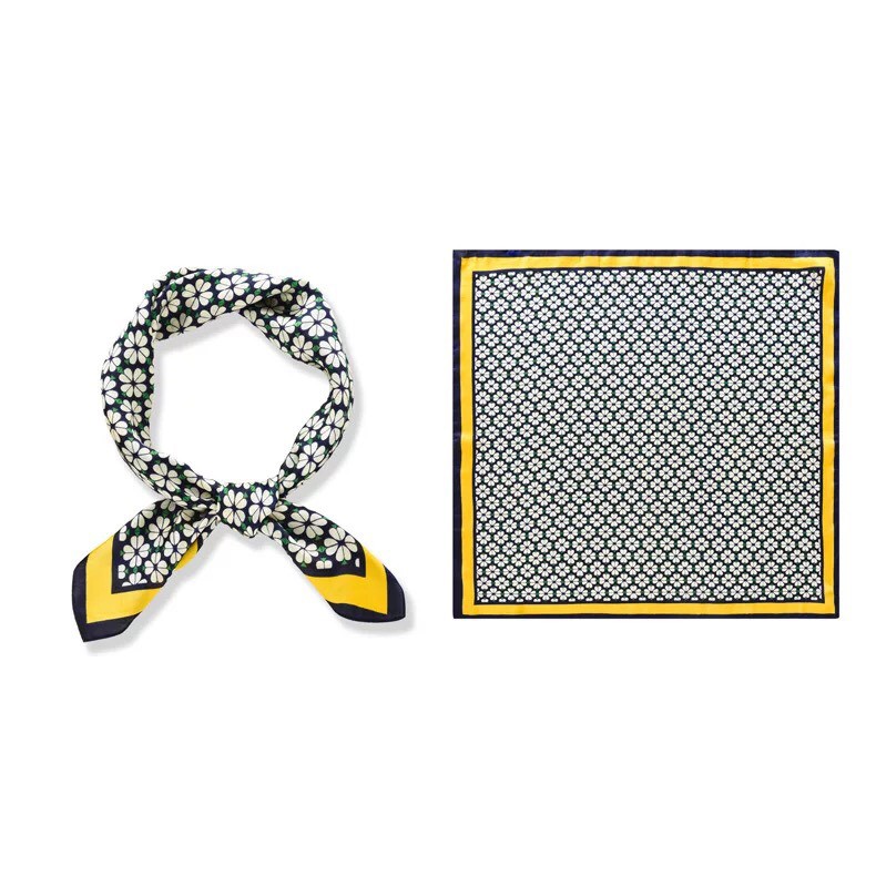 Khăn lụa vuông choàng cổ size 70x70 cm