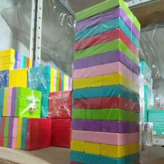 Trò chơi rút thanh gỗ màu sắc loại to 48 pcs L4291