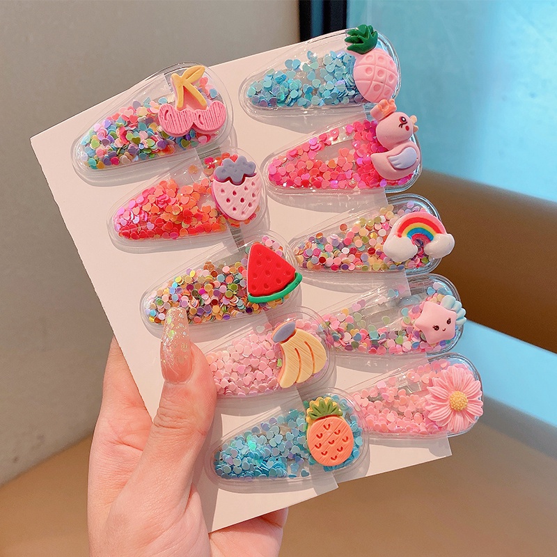 Kẹp Tóc Hình Trái Cây Hoạt Hình Xinh Xắn Cho Bé Gái