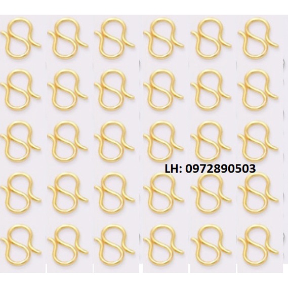Móc khóa chữ M, móc chữ W, móc chữ S làm trang sức vòng tay, vòng cổ, làm thủ công handmade