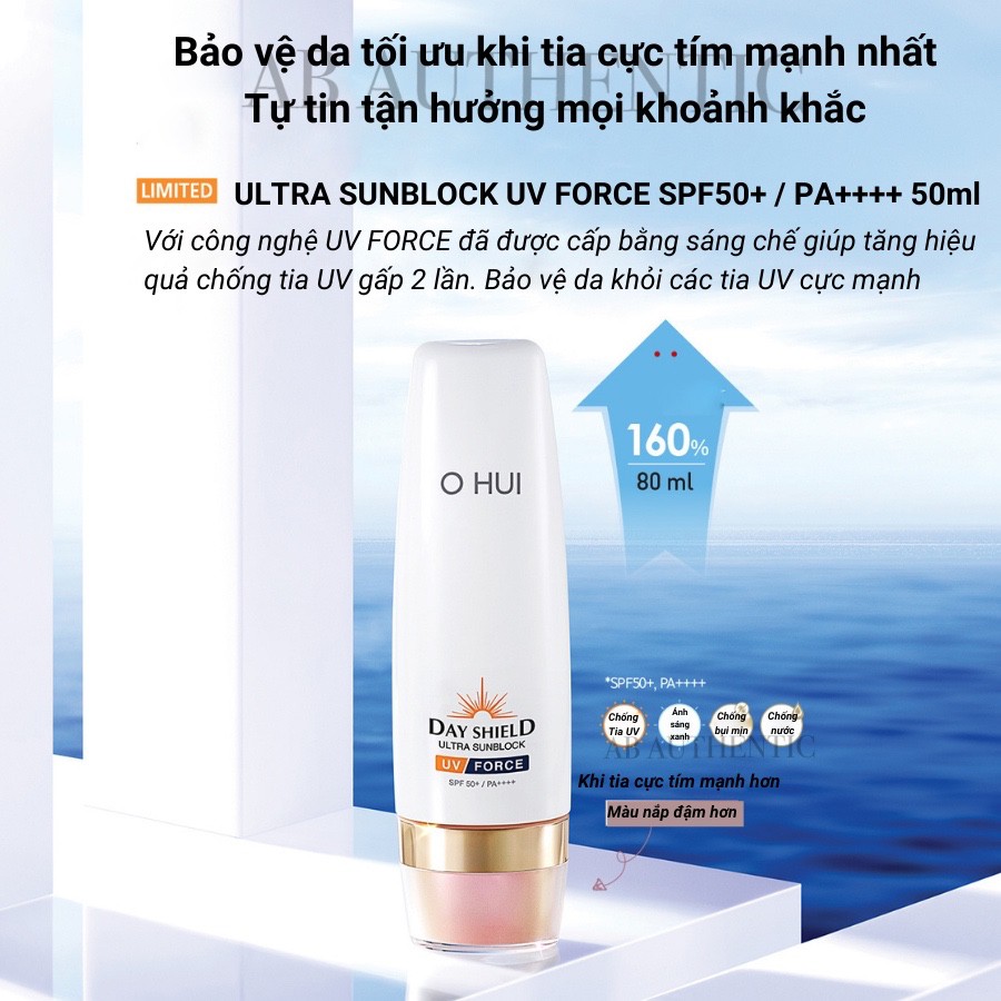 Kem chống nắng Ohui Day Shield Sunblock UV Force 50ml - AB Authentic