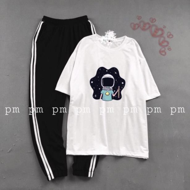 CHUYÊN SỈ Sét áo trời sao đêm +quần sọc đen MTK
