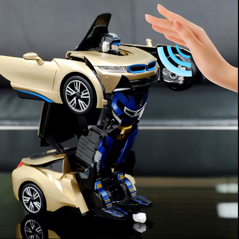 Rẻ và đẹp✴◈❦Ô tô biến dạng cảm ứng lớn điều khiển từ xa với rô bốt hình một phím sạc cho trẻ em đồ chơi xe hơi cậu b