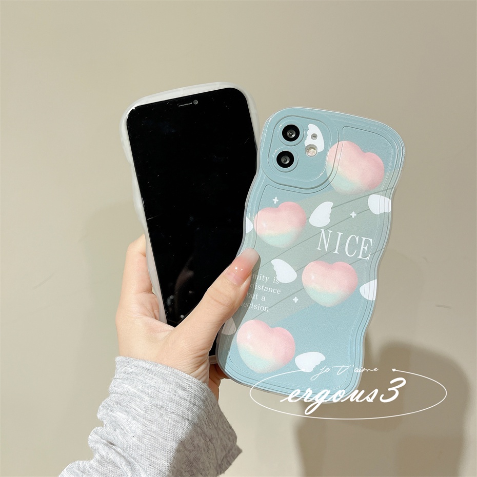 Ốp Điện Thoại Họa Tiết Trái Tim Cho iPhone 14 13 12 11 Pro Max SE2020 X XR Xs Max 7 8 Plus
