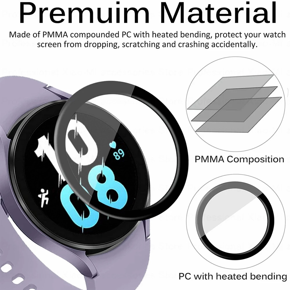 Miếng dán  Jansin 3d bảo vệ mặt đồng hồ Samsung Galaxy Watch 5 5 Pro 40mm 44mm 45mm 5