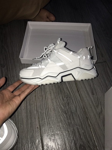 CÓ ẢNH THẬT GIÀY THỂ THAO SNEAKER PHẢN QUANG ULZZANG HÀN QUỐC ( PHẢN QUANG KHI ĐÈN FLASH CHIẾU VÀO ) | BigBuy360 - bigbuy360.vn