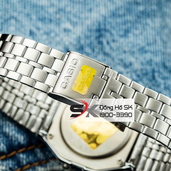 Đồng Hồ Unisex CASIO Chính Hãng Anh Khuê A159WA-N1DF Màu Bạc Và A159WGEA-5DF Mạ Vàng