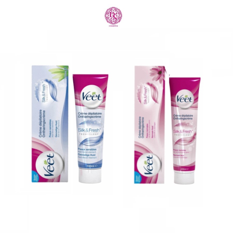 Kem tẩy lông Veet Silk &amp; Fresh Technologi Pháp 110ml