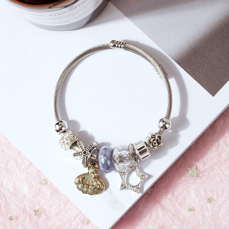 Vòng Tay Đính Đá Pha Lê Phong Cách Hàn Quốc Đơn Giản Cho Nữ | BigBuy360 - bigbuy360.vn