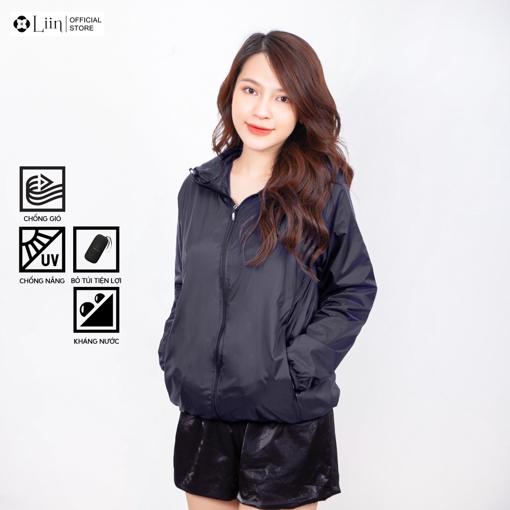 Áo khoác Gió nữ Linbi đủ màu thiết kế 2 lớp màu sắc trẻ trung, mặc thoải mái liin clothing A2179