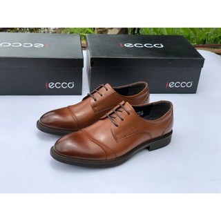 giày tây ecco chất liệu da thật