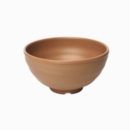 Combo 10 Chén cơm nhựa Melamine nhám đen,ngói,xám,nâu Size 11.4 x 5.8 cm