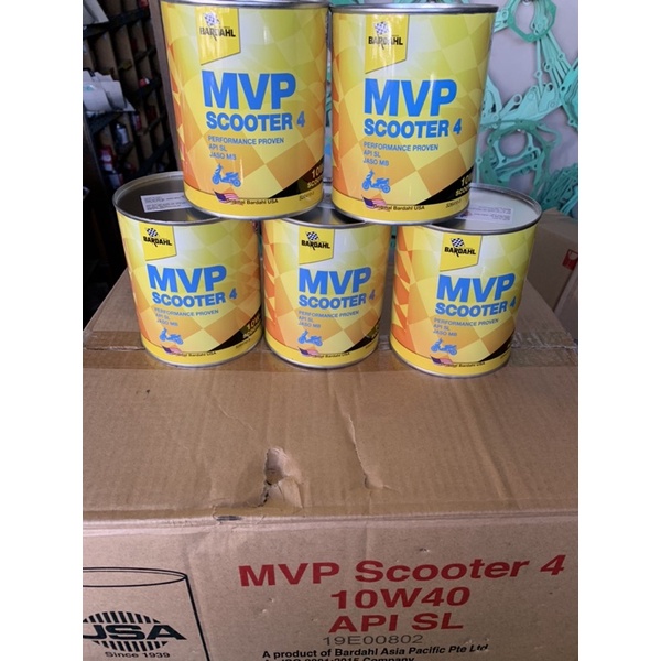 Nhớt lon Bardahl Mĩ xe tay ga cao cấp