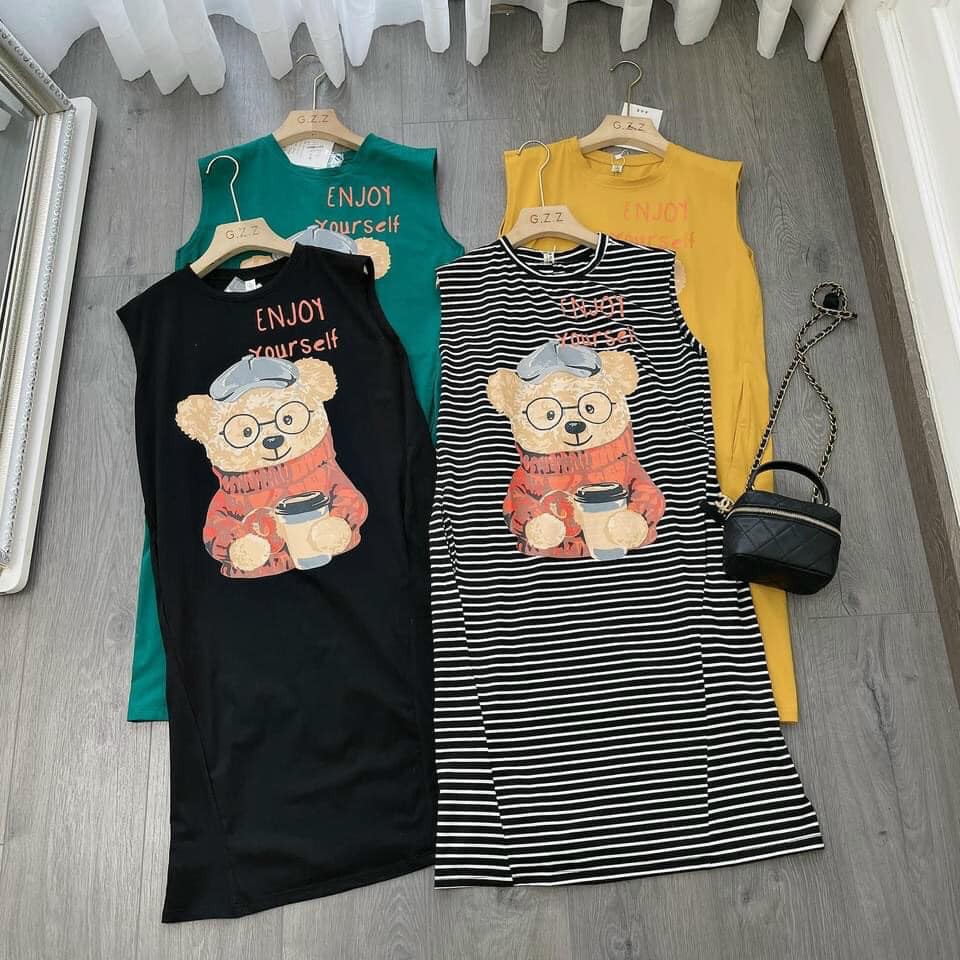 Váy suông Gấu đeo kính siêu xinh ( kèm ảnh thật, video ) | BigBuy360 - bigbuy360.vn