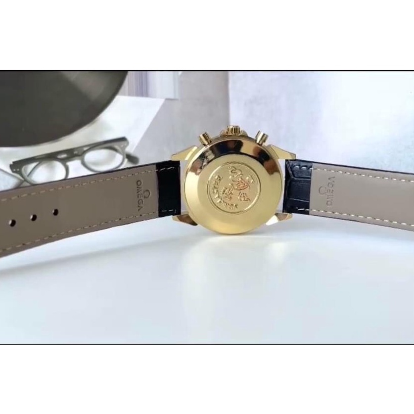 (Bảo Hành 12 Tháng) Đồng hồ Nam Ome-ga De-Ville  Full Kim Chính Hãng, Đồng Hồ Nam Dây Da máy pin-Size 40mm-Tặng Kèm Pin | BigBuy360 - bigbuy360.vn