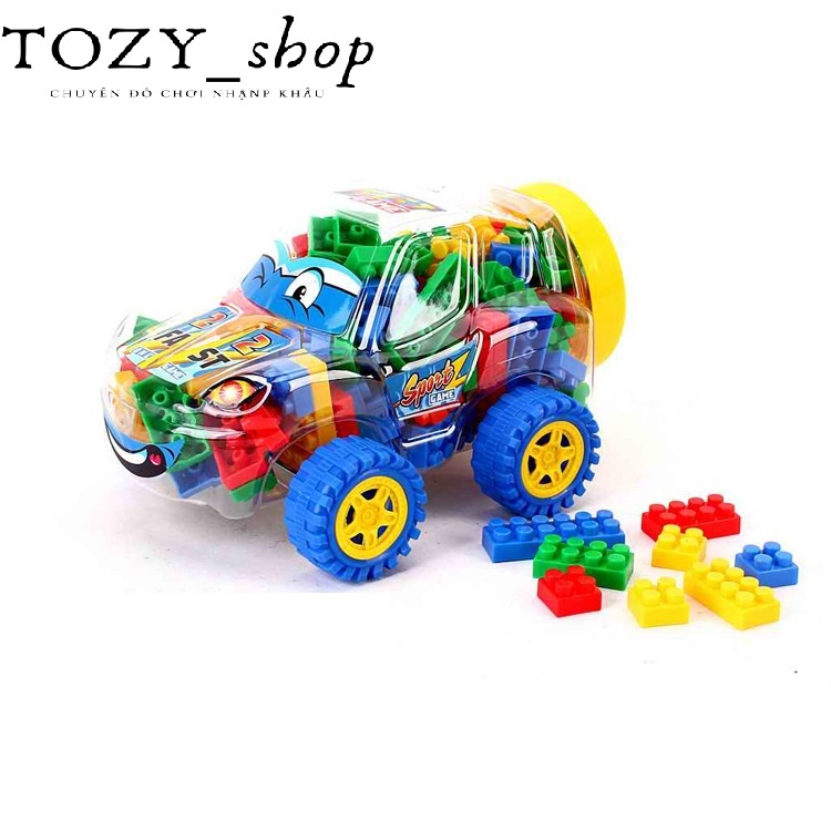 Đồ chơi trẻ em xe lego đua lắp ráp nhiều chi tiết