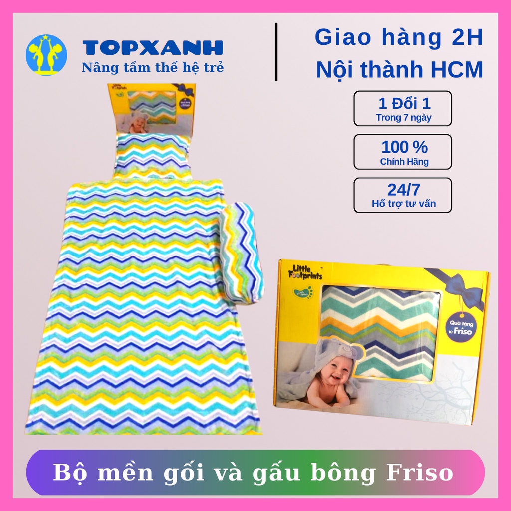 Bộ mền gối và gấu bông Friso